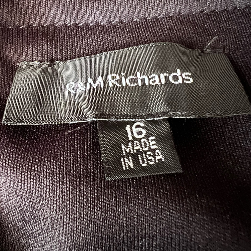 R&M Richards Black Beaded Evening Dress - Picture 8 of 9